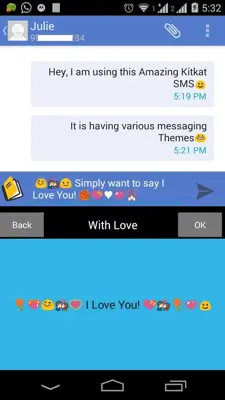 Messaging android App screenshot 1